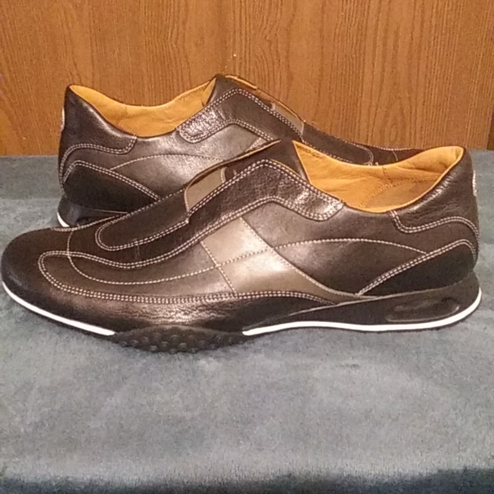 Cole Haan Black, Gray & White Slip On, Brand New (b2)